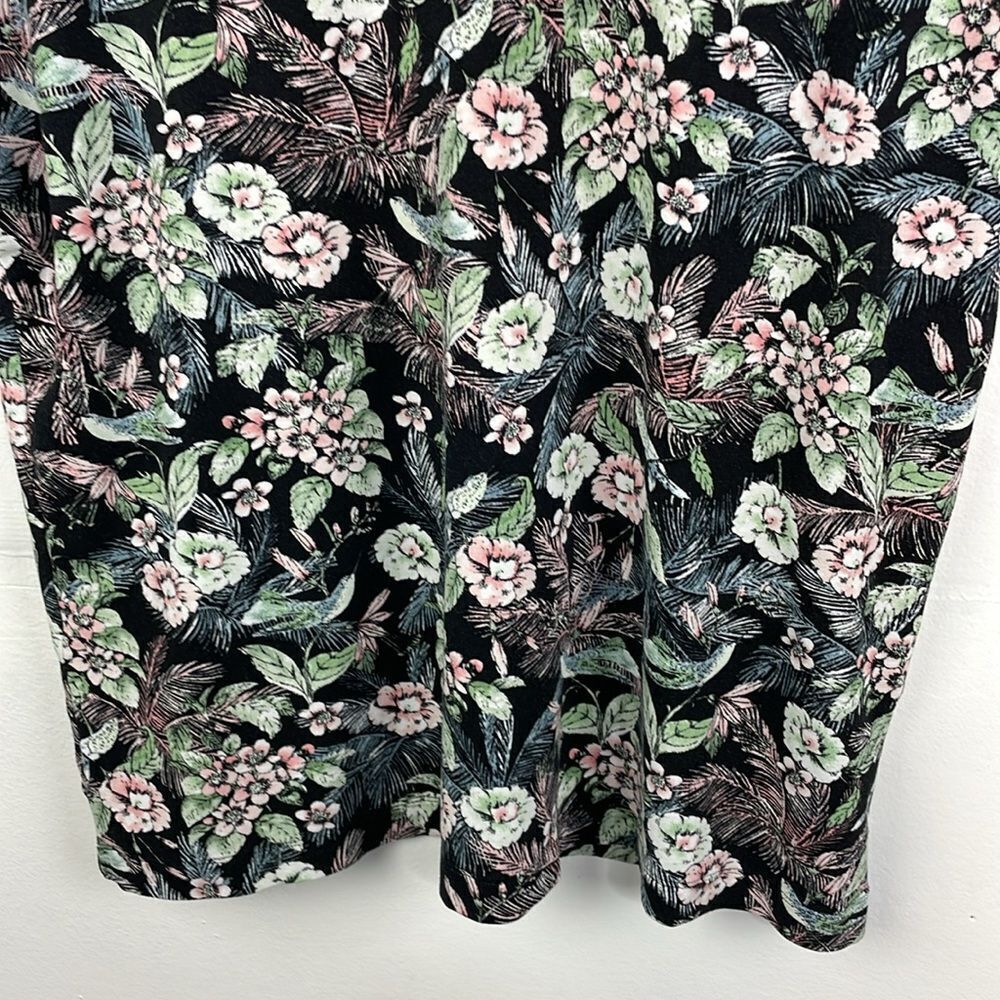 J. Jill Wearever Collection Floral T-shirt top short sleeve round neck sz Small - Picture 4 of 11
